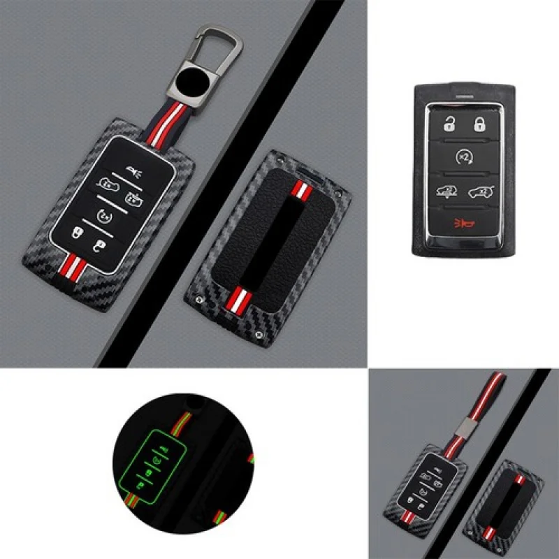 

A + силиконовый чехол для ключей от автомобиля из цинкового сплава, держатель для Jeep Grand Cherokee Wagoneer