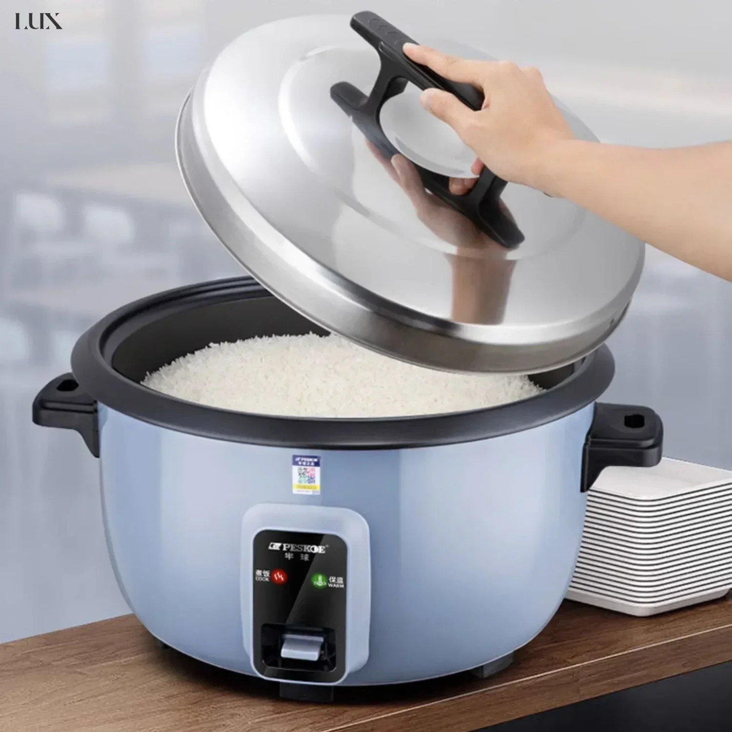 Commercial rice cooker large capacity 10 liter rice cooker 8L canteen restaurant dedicated non-stick cooker