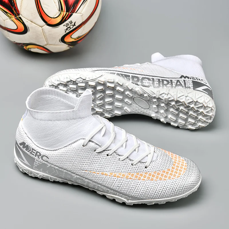 New Men Women Soccer Shoes Outdoor Non-Slip Football Boots Breathable Kids Boys Ultralight TrainingProfessional Turf Indoor