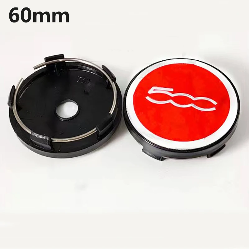 4pcs 60mm Applicable to the GAC Fiat wheel cover Fiat Fiat 500 Yuet Tire Cover Wheel Center label center wheel cover label