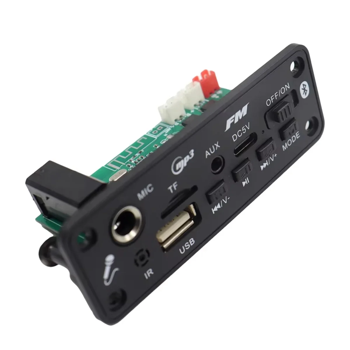 6 واط بلوتوث مكبر للصوت MP3 فك مجلس ميكروفون سيارة مشغل Mp3 USB سجل راديو FM AUX للمتكلم يدوي الصوت