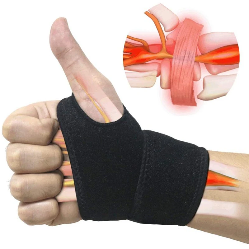 

Fashion Sport Bracers Adjustable Carpal Tunnel Wriste for Wrist Compression Wrap for Pain Relief Fit Left Hand and Right Hand