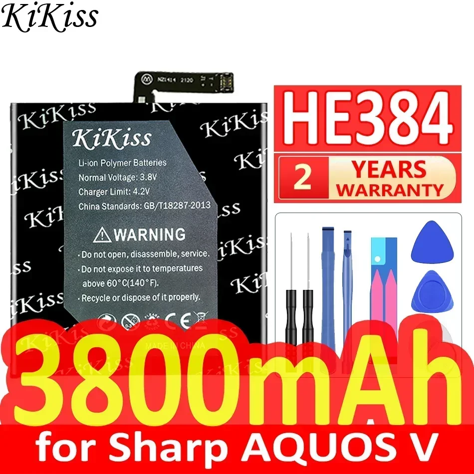 KiKiss Battery 3800mAh HE384 for Sharp AQUOS V