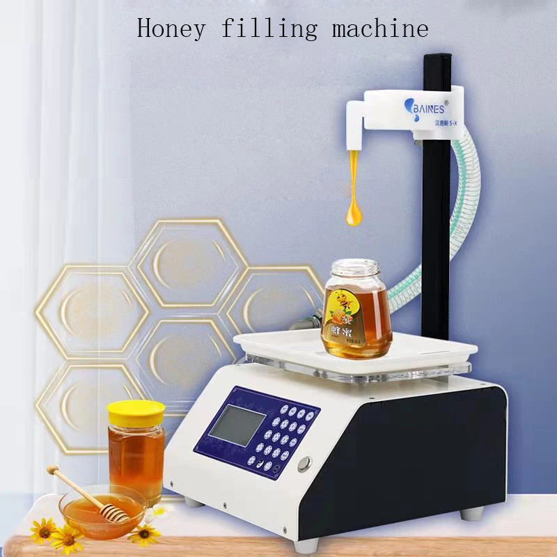 

Automatic Weighing And Quantitative Commercial 50g-5000g Scale Honey Tahini Paste Viscous Fluid Filling Machine