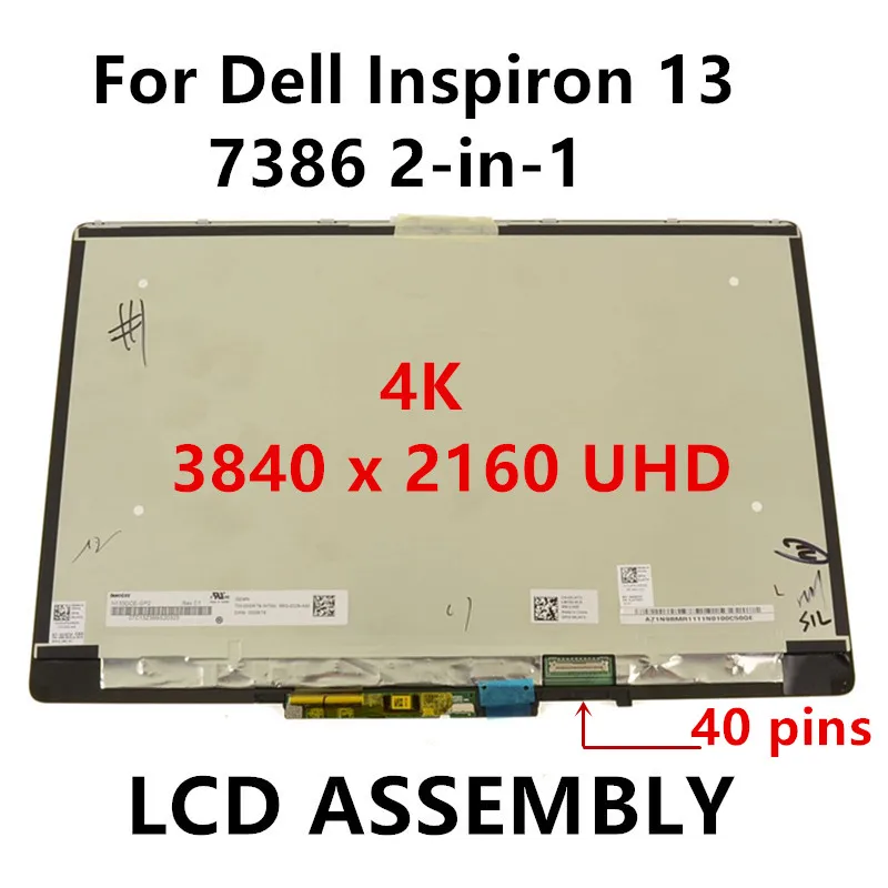 FOR Dell Inspiron 7386 2-in-1 P91G P91G001 laptop LCD screen  13.3