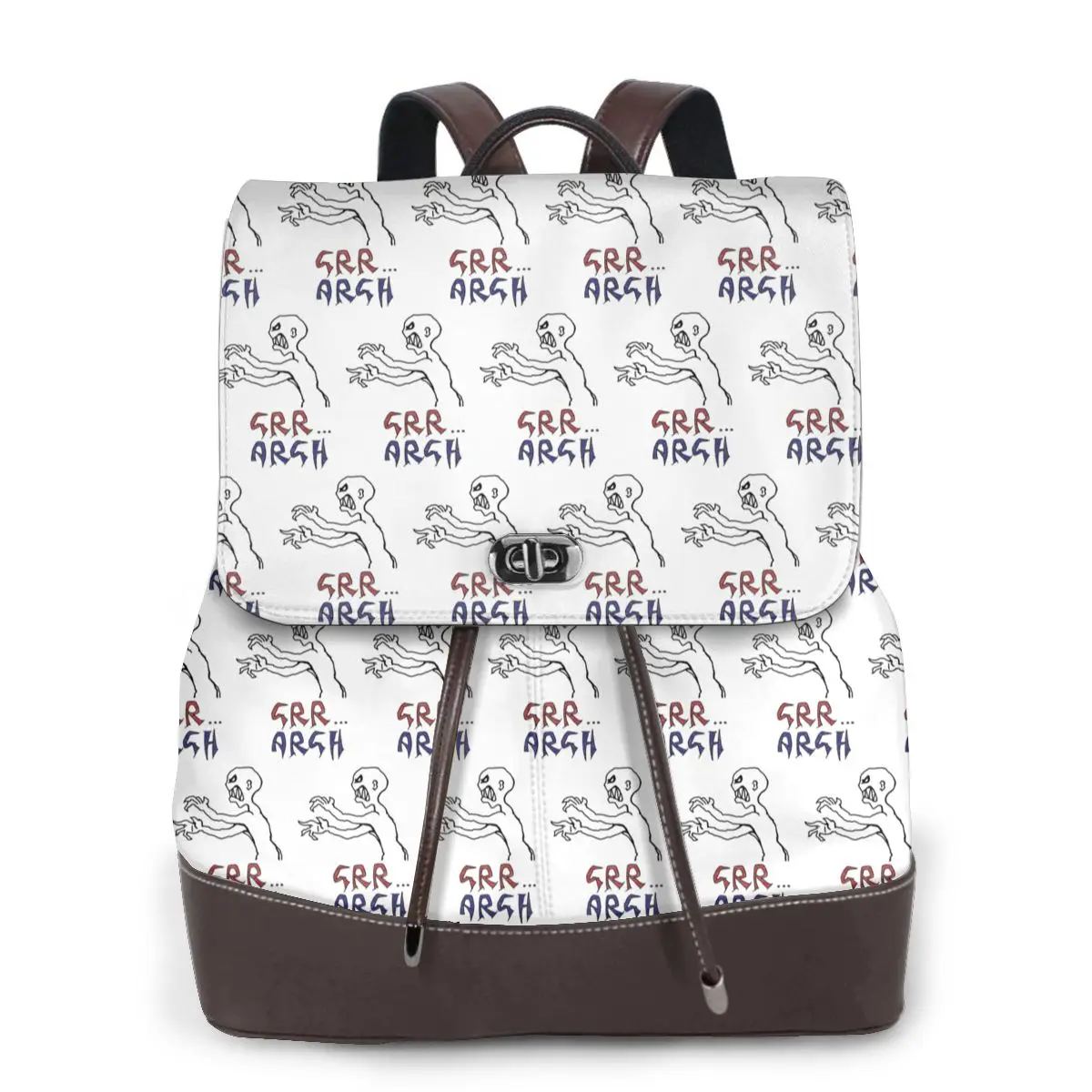 Grr...argh With Colour Bookbag School Student Bags Hiking Travel Daypack for Women Fashion Derma Backpack