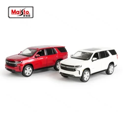 Maisto 1:26 Chevrolet 2021 Tahoe SUV Car Static Die Cast Vehicles Collectible Model Car Toys