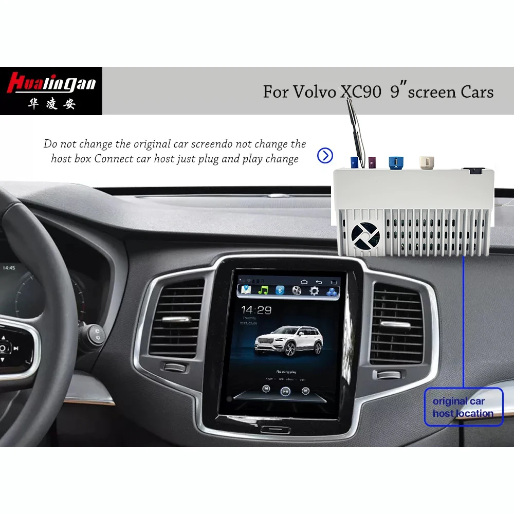 

Hualingan android13 128G for Volvo XC60 XC40 XC90 S90 V60 S60 V60 wireless Apple CarPlay Android Auto screen upgrade full screen