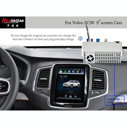 Hualingan Android 13, 128 GB, for Volvo XC60, XC40, XC90, S90, V60, S60; wireless Apple CarPlay and Android Auto screen upgrade with full-screen display