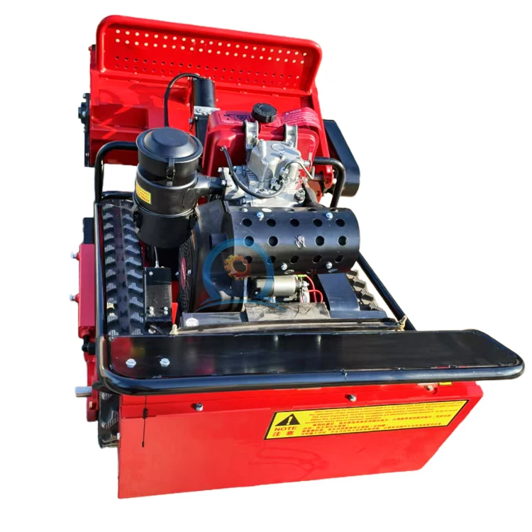 Mesin Pemotong Rumput Remote Control Otomatis yang Efisien dengan Trek Perayap untuk Pemotongan Rumput Gunung