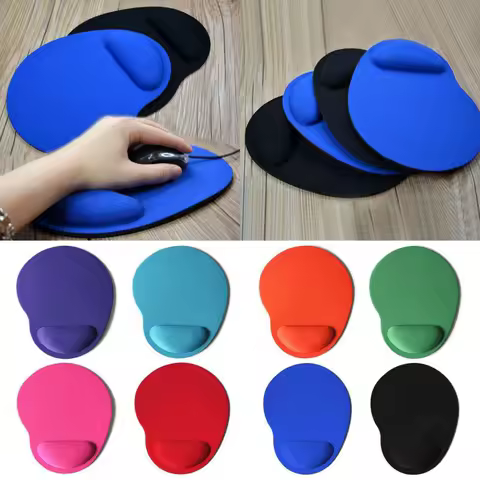 Mouse Pad EVA Support Wristband Gaming Mousepad Solid Color Mice Mat Comfortable Mouse Pad With Wrist Rest For Laptops in Office