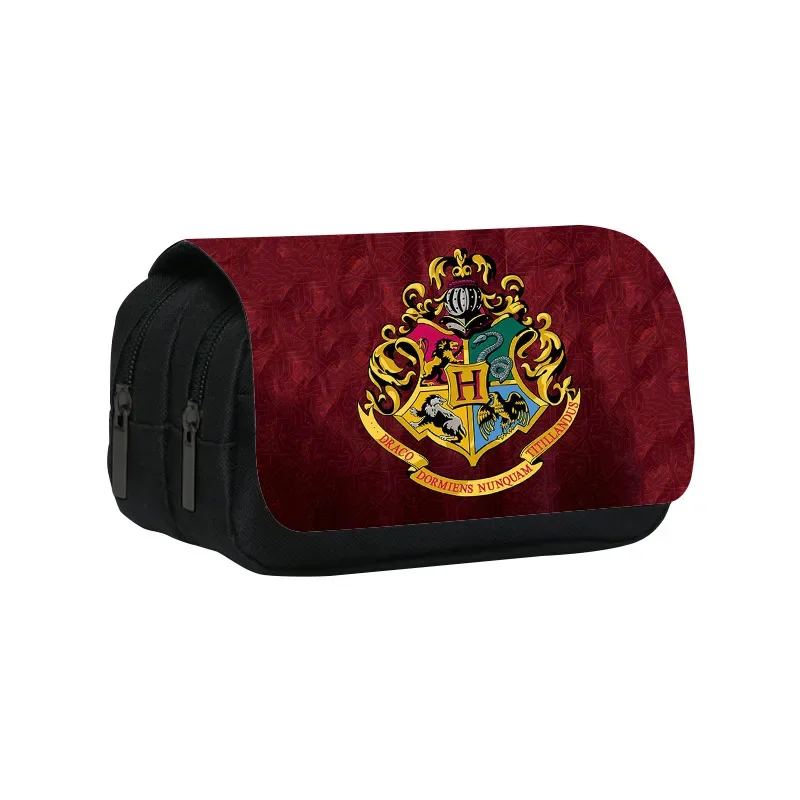 Harried Large Capacity Pencil Case Anime Figure Potters Hermione Print Multi-functional Pencil Cases Student Stationery Supplies