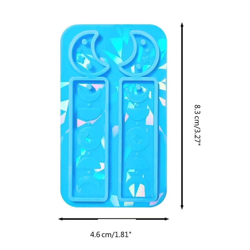Mały księżyc formie kolczyka wisiorek forma silikonowa holograficzna forma żywiczna Nonstick