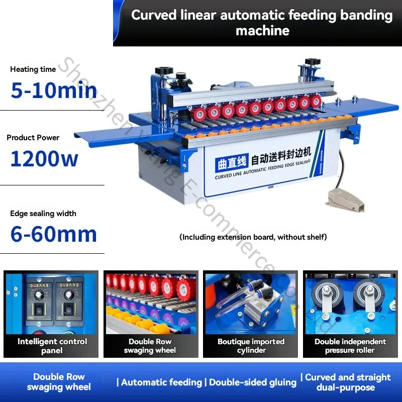 1pc Woodworking Bending and Straightening Dual-purpose  Board Feeding Multifunctional Irregular Edge Banding Machine