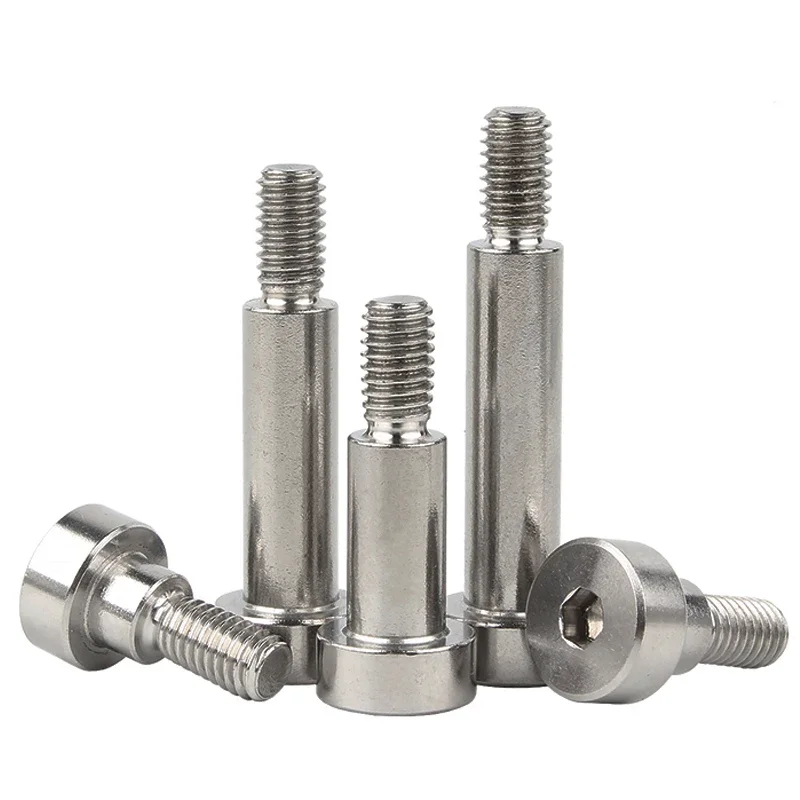 GB5281 Bearing Shoulder Screw M2 M2.5 M3 M4 M5 M6 M8 304 Stainless Steel Inner Hex Hexagon Socket Cap Head Shouler Screw Bolt