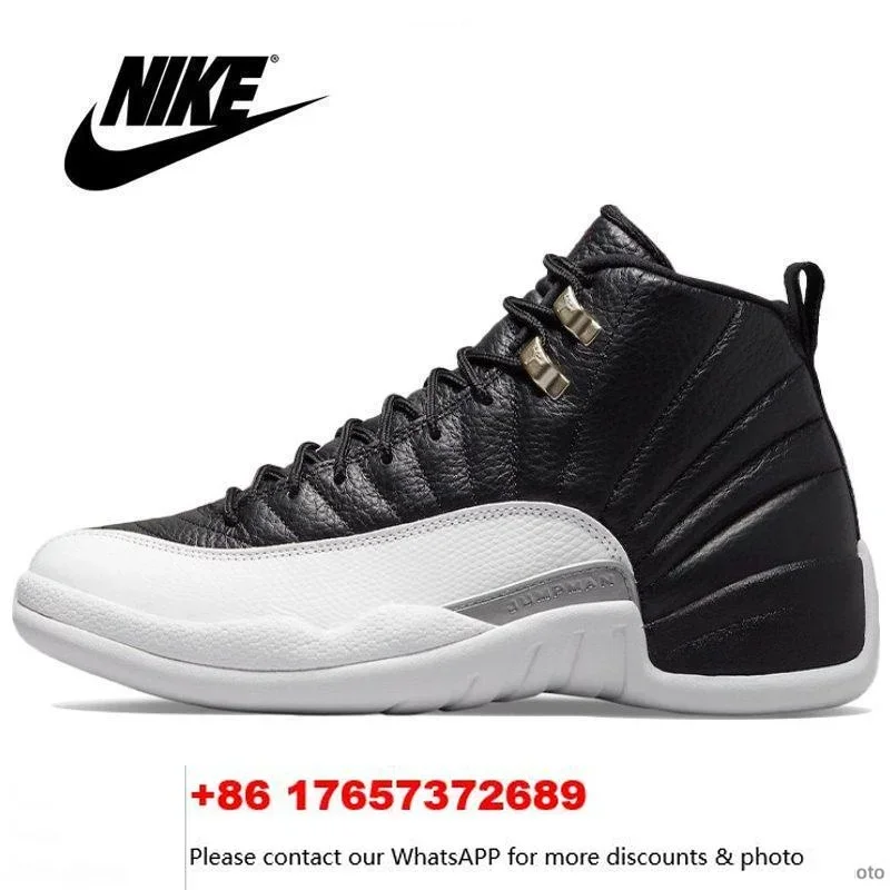 Nike-Air Jordan 12 Retro aj12 Playoffs Gold Stone Blue Flu Game Royal Dark Grey Athletic Sneakers Mens Basketball Shoes OA