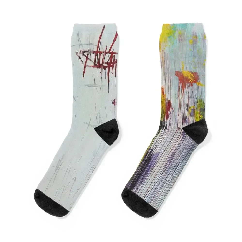 

Cy Twombly - Original Exhibition Museum Socks golf sports and leisure warm winter retro Ladies Socks Men's