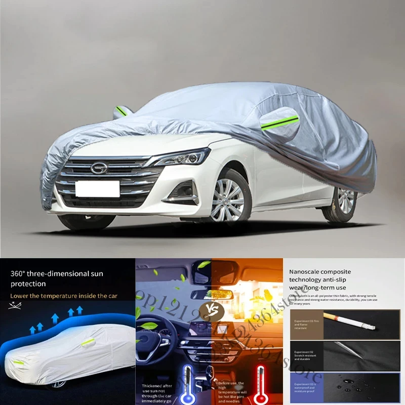 

For Trumpchi-GA6-fit-Auto Anti snow Anti dust Anti-uv Anti peeling paint And Anti Rainwater 210t car cover Car cover protection