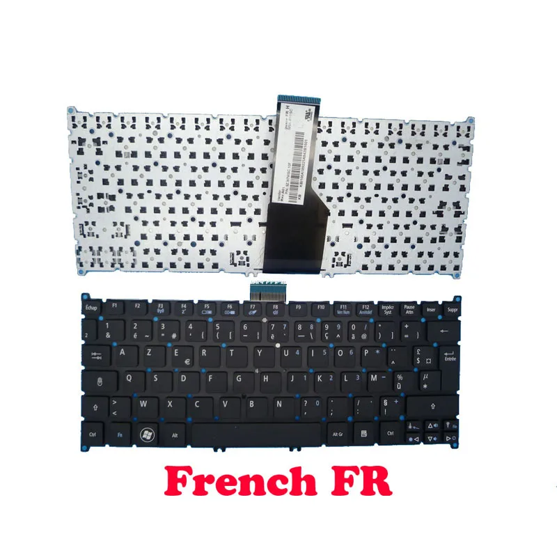 

Russian RU French FR Laptop Keyboard For ACER Travelmate B1 B113 B113-E B113-M S3 S3-391 S3-951 S3-371 S5-391 One 725 756 New