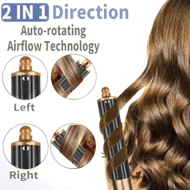 6 in 1 Hair Styler Air Auto Warp High-Speed Negative Ion Hair Dryer Multi Hair Styler Professional Blow Dryer Brush for Curling