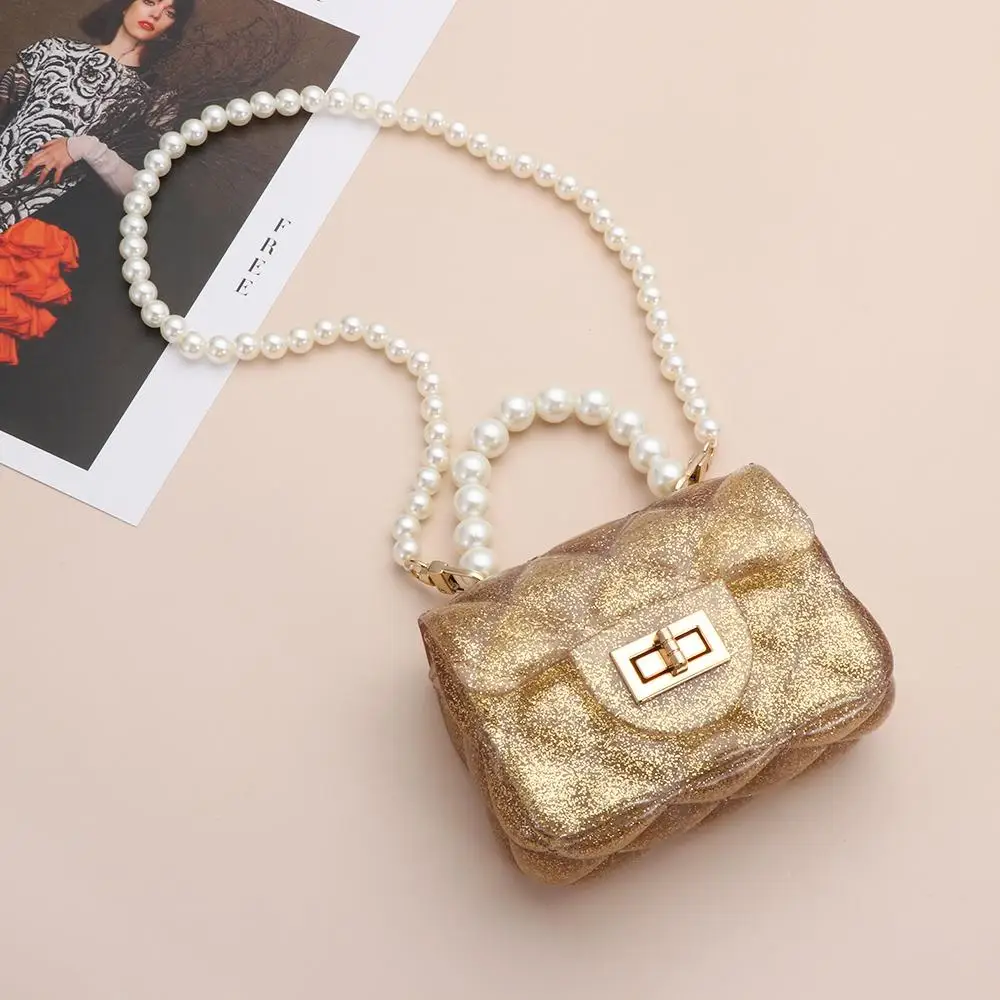 أزياء حقيبة الكتف الأشرطة الملحقات DIY محفظة استبدال اللؤلؤ حزام طويل مطرز سلسلة أكياس مقابض حقيبة يد #5