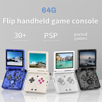 Hot! Handheld Game Console for ANBERNIC RG35XXSP Classic Folding Flip Cover Retro Nostalgia Game Console with Storage Bag,G