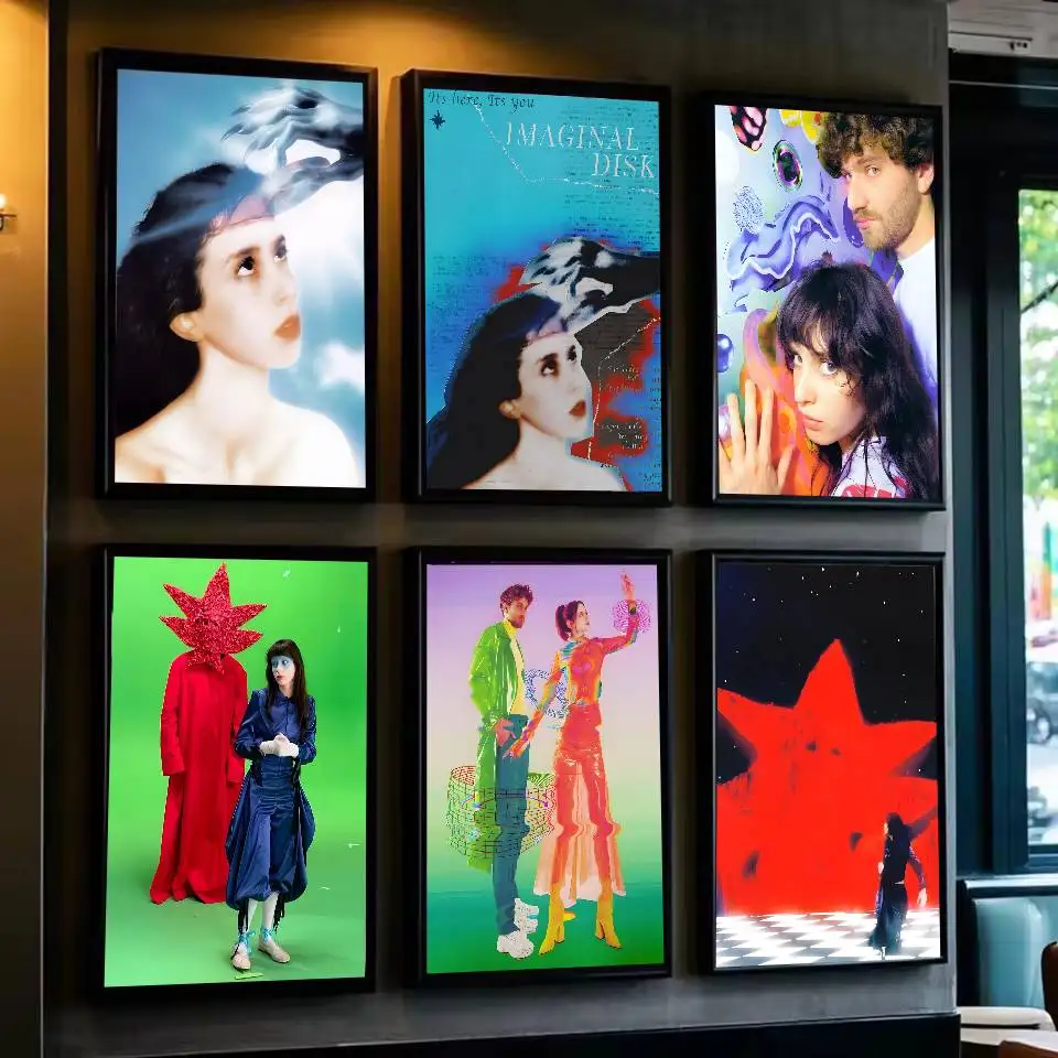 ملصق فني على شكل قرص تخيلي من Band M-Magdalena Bay مع مطبوعات لتزيين غرفة النوم وغرفة المعيشة وغرفة المعيشة