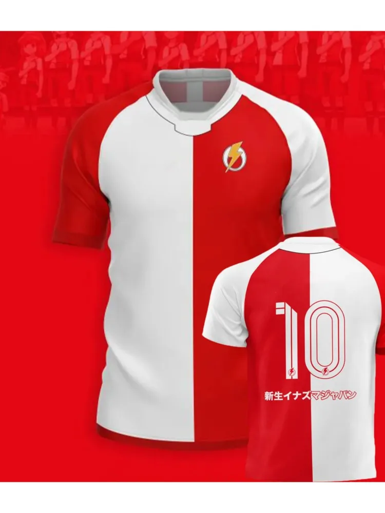 Maillot Kaio Inazuma Eleven, T-shirt de Cosplay Anime imprimé en 3D, uniformes d'équipe de Football pour enfants, haut de sport d'été pour hommes et femmes, 2025
