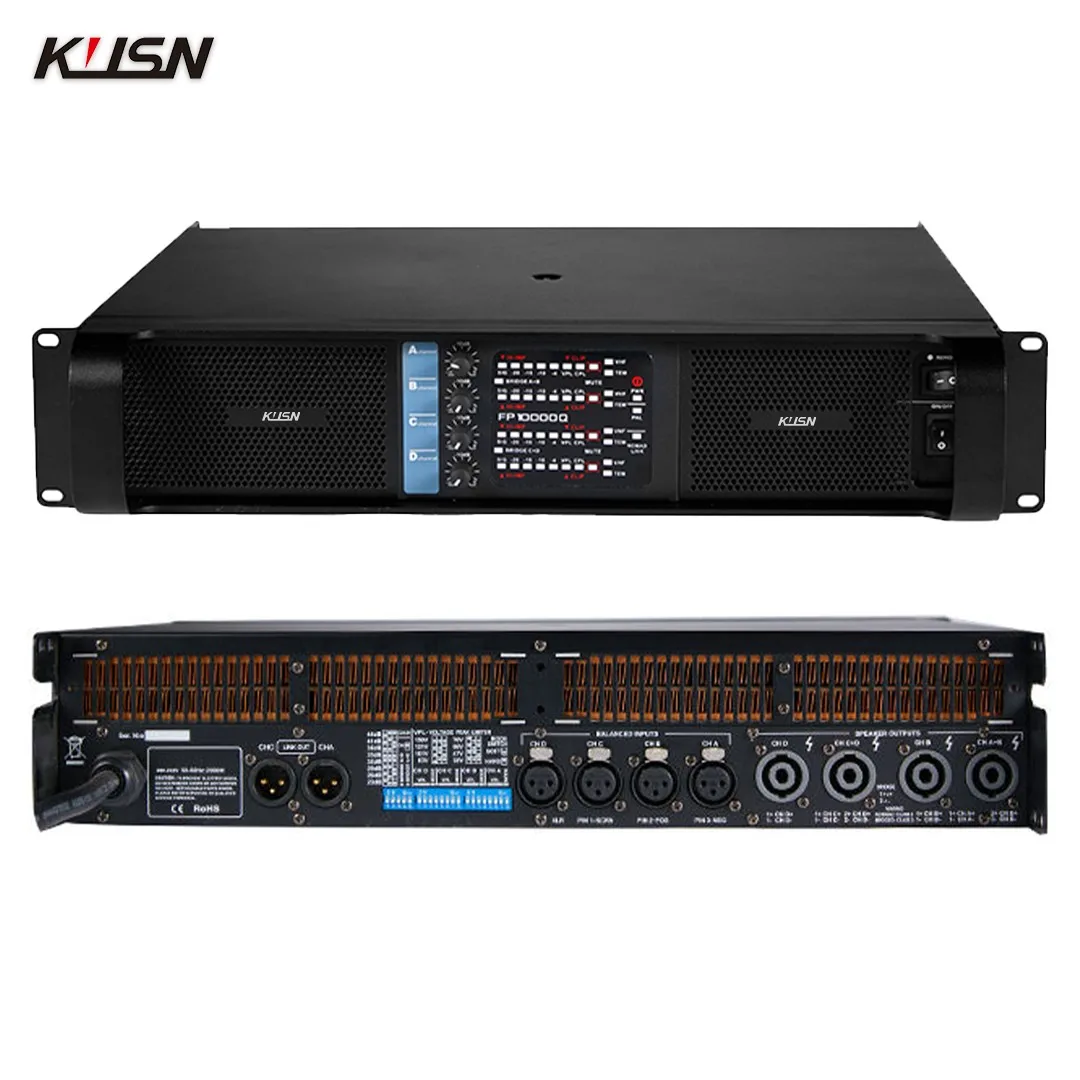 

Профессиональный цифровой усилитель мощности XY FP10000Q 2500W X4 2 Ом, высокопроизводительный стереоусилитель 2U