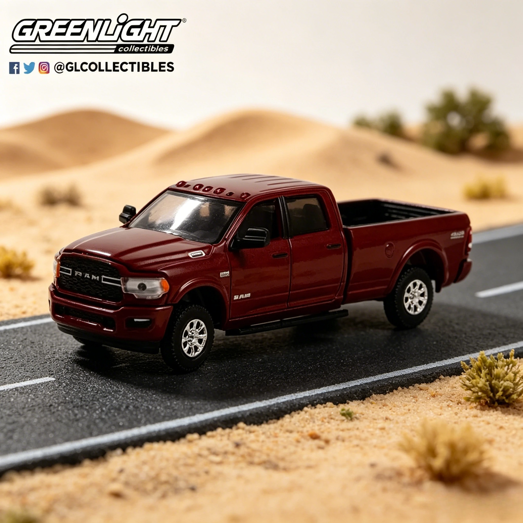 

GreenLight 1:64 2021 Ram 2500 Anniversary Series14, 10th Anniversary Diecast Alloy Car Model, Collectible Ornament & Friend Gift