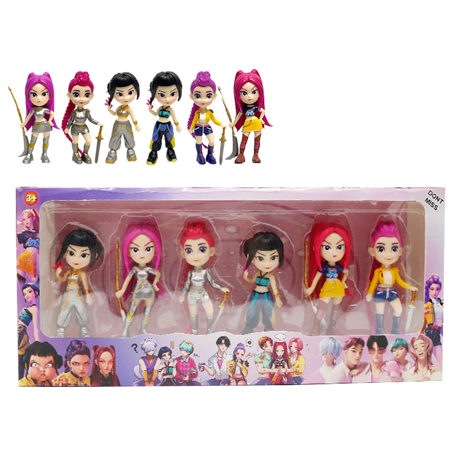 6pc K Action Spielzeug Figuren Pop Modell Puppe Spielzeug Für Kinder Dämon Sammlung Hunter