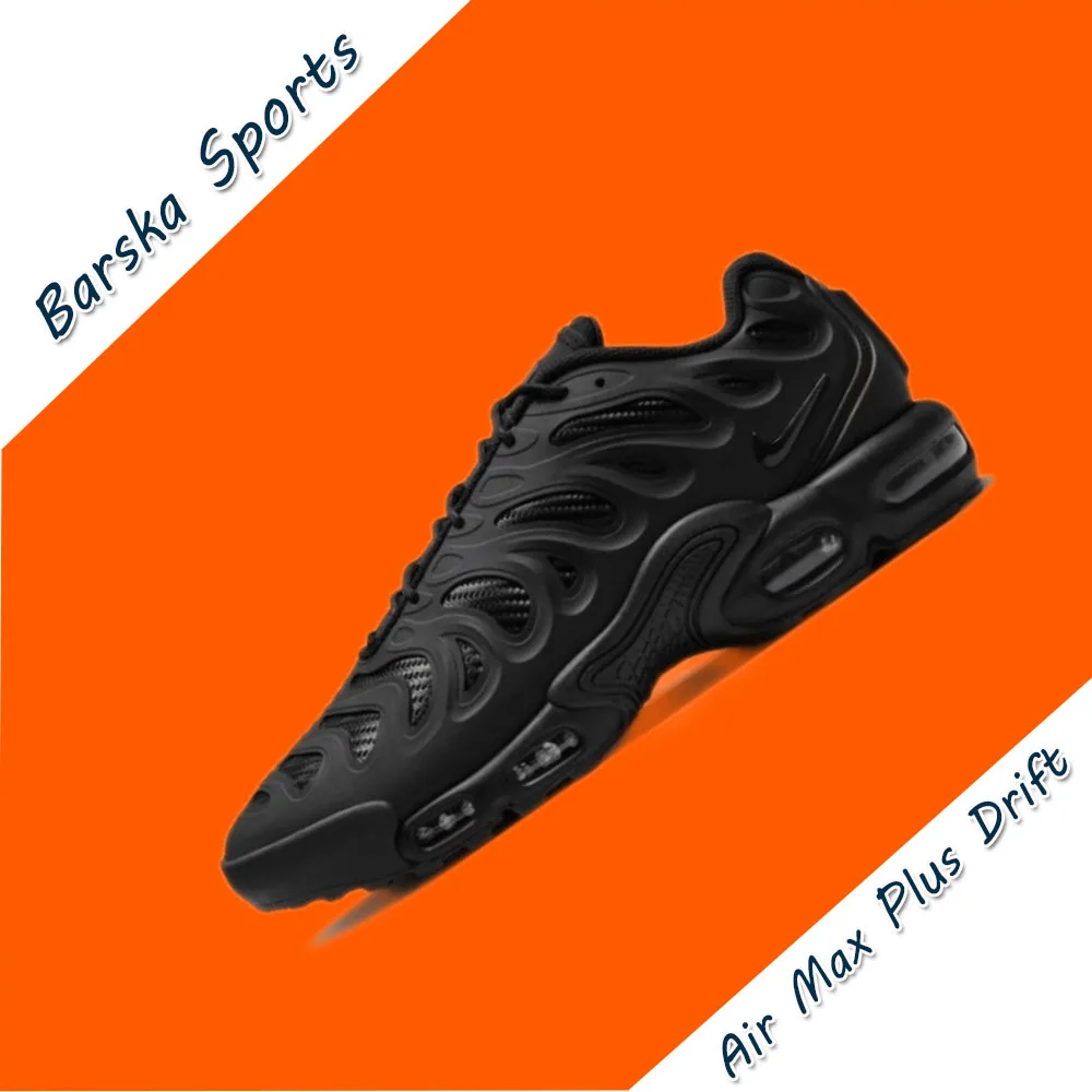 Nike New Air Max Plus Drift Men's and Women's Sneakers Trendy Fashion casual shoes Cushioned comfort Sneakers lightweight black