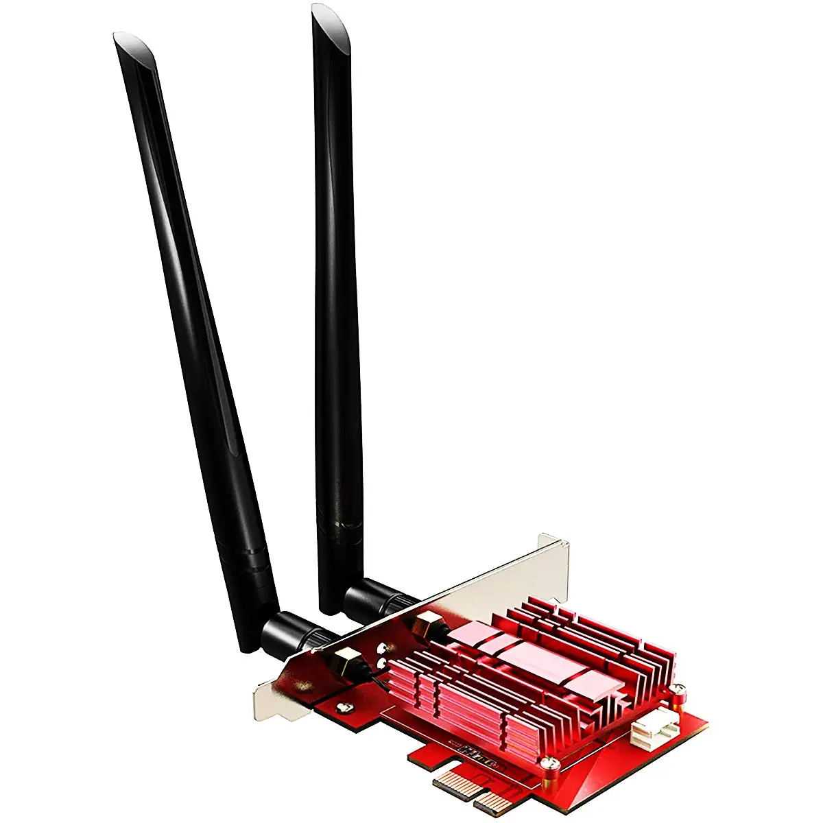 AX5400 WiFi 6E PCIe Card with Low-Profile Bracket for Desktop PC, Intel AX210 Chip, 802.11ax, Bluetooth 5.3