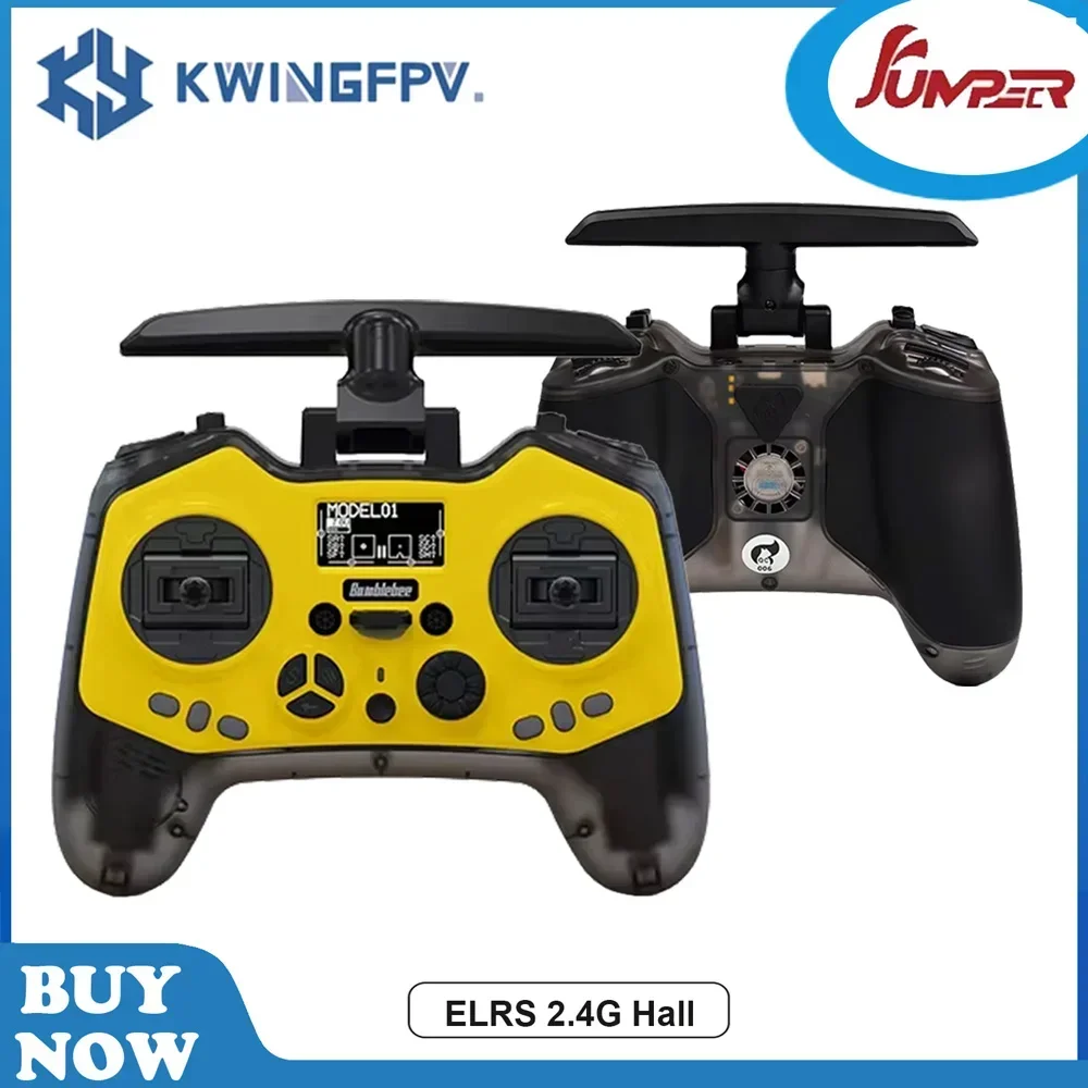 Jumper Bumblebee ELRS 2.4GHz Hall Remote Controller - Built - in 1000mW ELRS Radio Transmitter, Perfect for RC FPV Drones