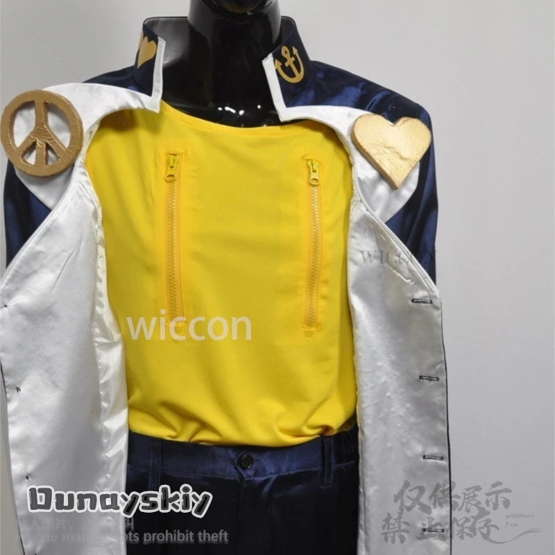 Higashikata Josuke تأثيري Jo S4 أنيمي مجنون الماس زي DK الزي المدرسي معطف السراويل مضحك الباروكات هالوين Coscustomized