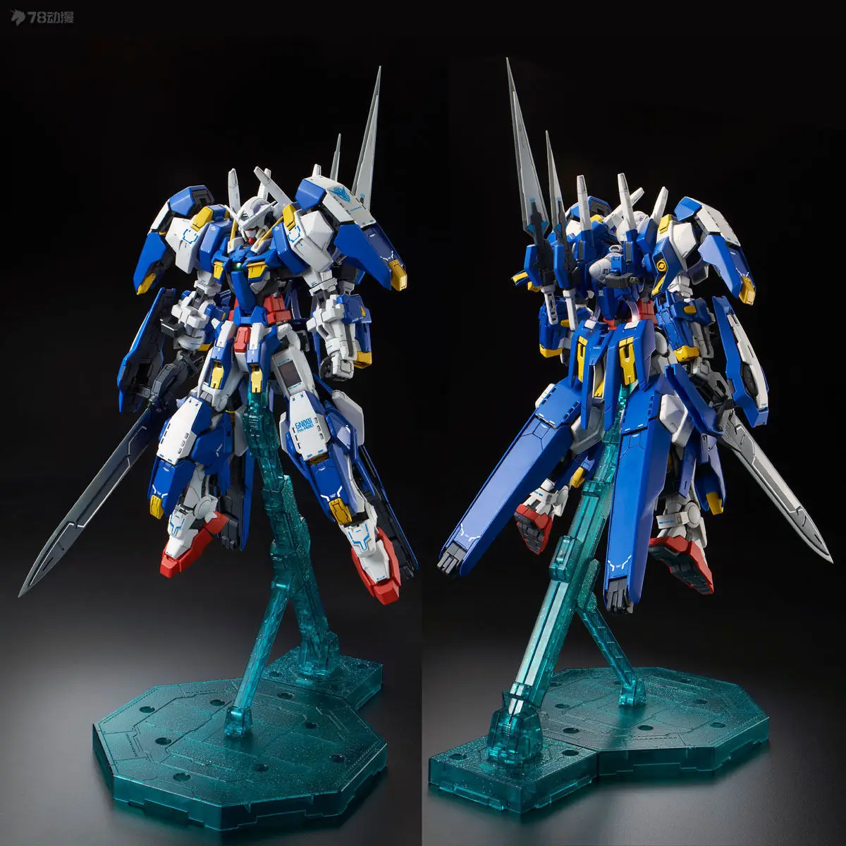 Bandai original mg web-versão exclusiva série gudam avalanche exia 1/100 anime montagem modelo brinquedos presente para meninos colecionáveis