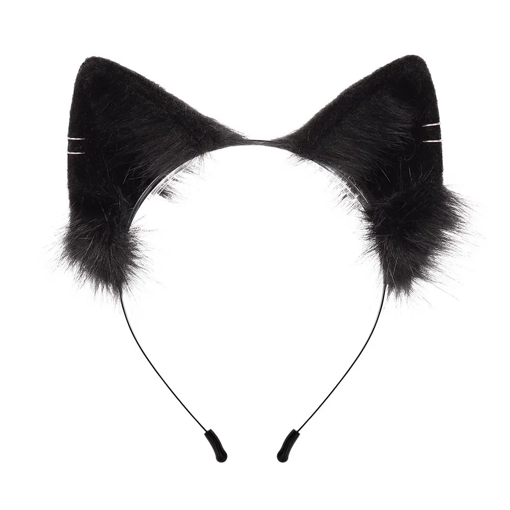 Hot Anime Handmade Simulated Cat Ears Cosplay Fox Ears Headband Lolita Headdress JK Personalized Maid Animal Ears Headband