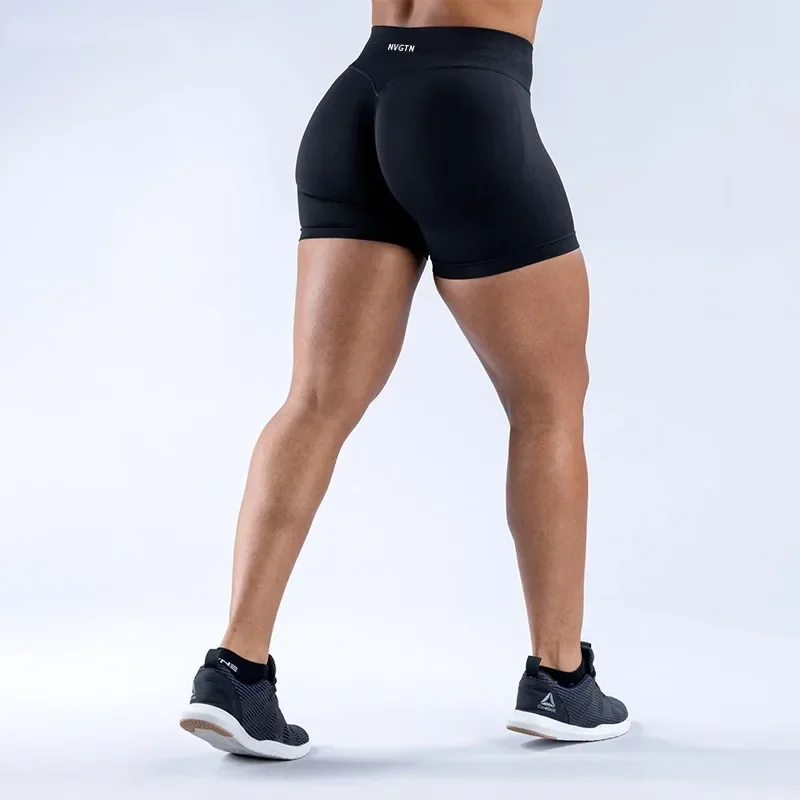 NVGTN Impact Shorts Seamless Half Pants Women Soft Fitness Outfits Yoga Pants Gym Running Bike Wear
