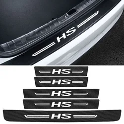 Car Interior Door Threshold Anti Scratch Stickers for MG HS Logo Front Rear Sill Trim Decals Protective Film Trunk Bumper Strips