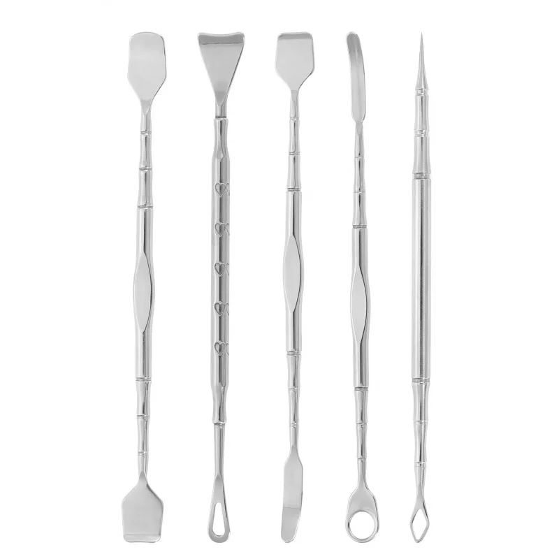 Doppelköpfiger Mitesser-Entferner, Nasenreinigungsartefakt, manuelles Mitesser-Entferner-Werkzeug, Gesichts-Mitesser-Schaber, Akne-Nadel, Ganzes