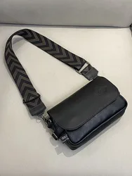 Trendy Soft Leather Crossbody Bag ex Casual Small Satchel Street Sle Faion oulder Bag for Men And Women