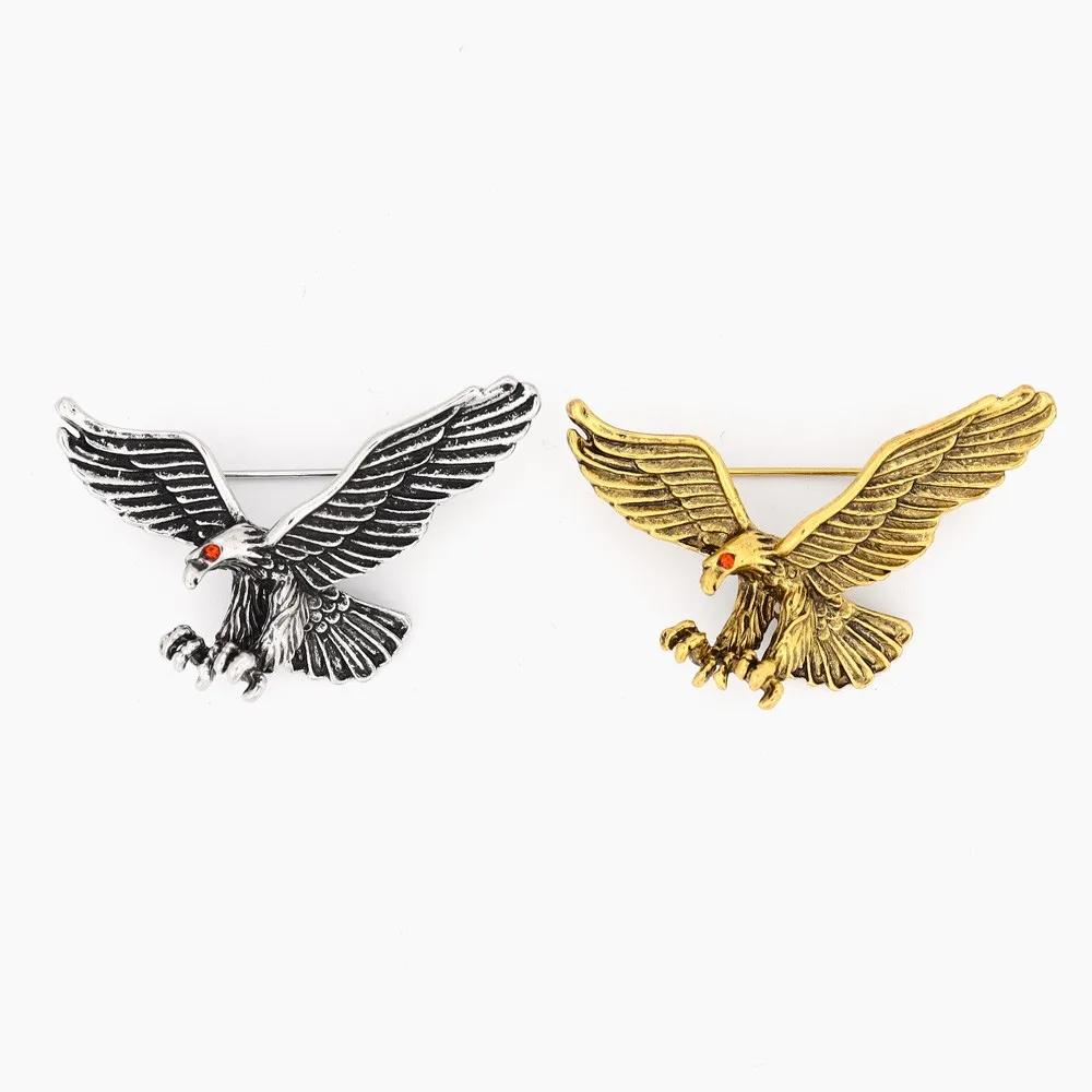 Vintage Animal Eagle Brooch Charm Women's Brooch Fashion New Party Jewelry Accessories Gift Wholesale