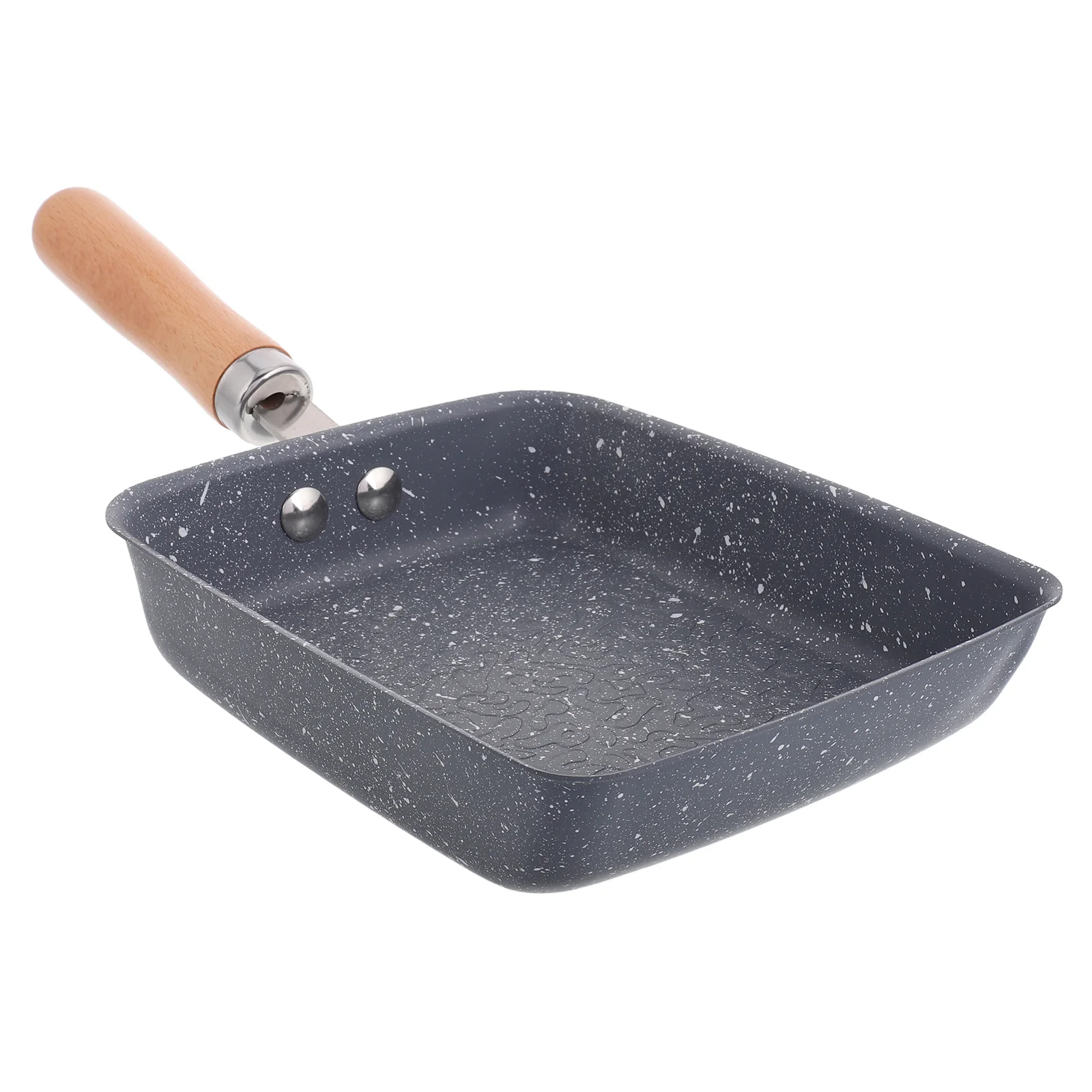 

Square Hammered Nonstick Pan Multifunctional Japanese Roll Tamagoyaki Skillet Stone Coating Stainless Steel Small Frying