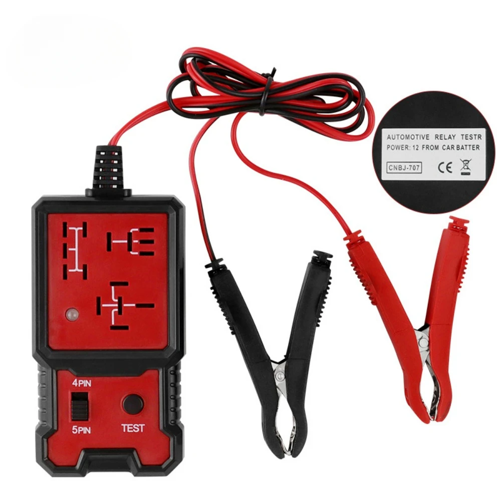 Car Battery Checker Accessories Voltage Tester Indicator Light Automotive Electronic Relay Tester Car Relay Tester Universal 12V