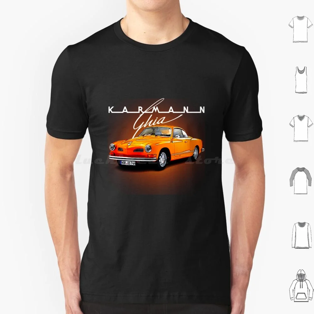Karmann Ghia T Shirt erkek kadın çocuklar 6xl Karmann Ghia araba klasik Retro Bug Karmann Ghia Vintage otobüs airshirt arabalar motor 504