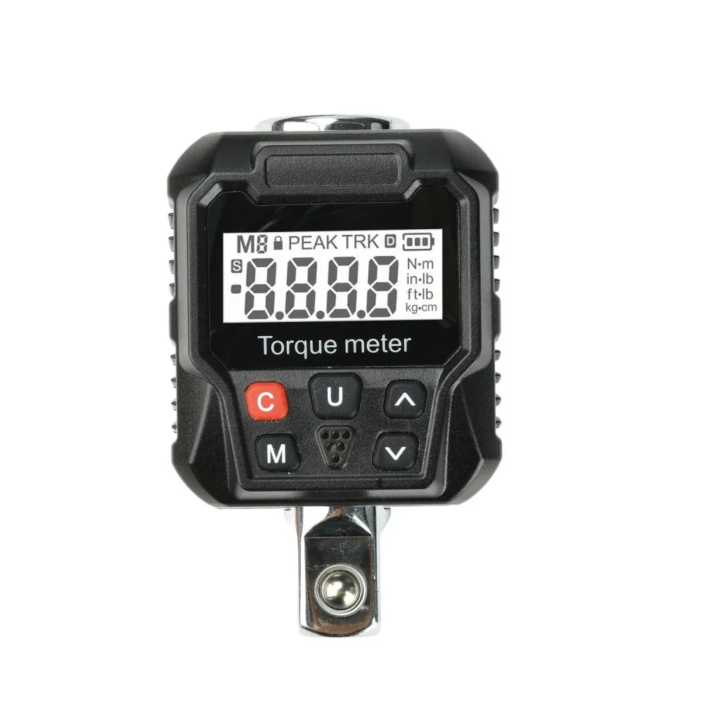 

Digital Torque Meter 17-340Nm Electronic Torque Tester Adapter 4 Units Switch LED Buzzer Alarm for Auto Motorcycle Repair Tool