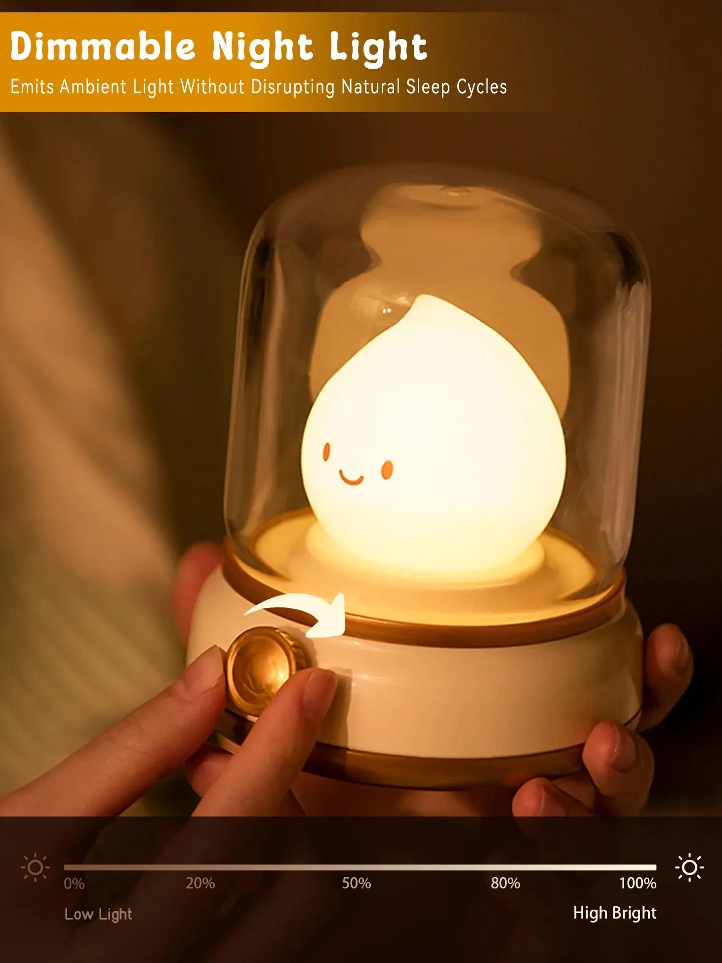 Velas sin llama, luz nocturna Chibi LED regulable, llama de silicona recargable, luz ámbar, bonita lámpara de queroseno, luces acogedoras para dormitorio