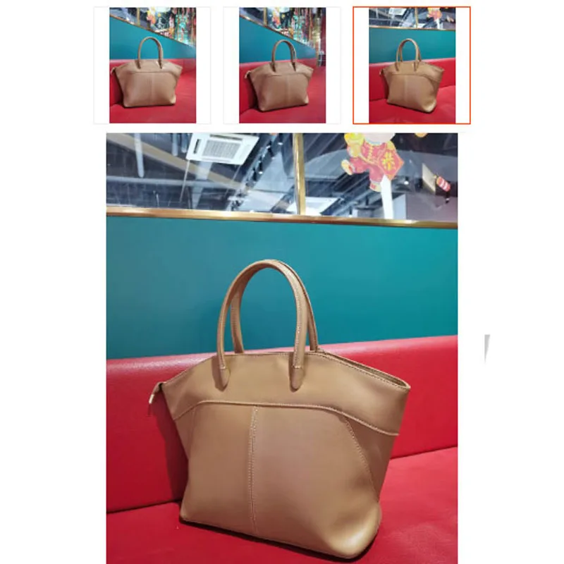 2023 new luxury designer large tote bag cowhide leather niche crossbody bag large capacity hand bag for women