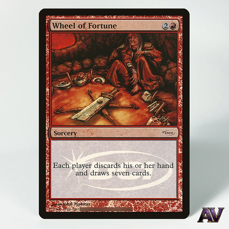 

Wheel of Fortune Sorcery/Judge Cards Artifact Set Cmm Command Masters Deck Series Hobby Magical Proxy Card with Holographic