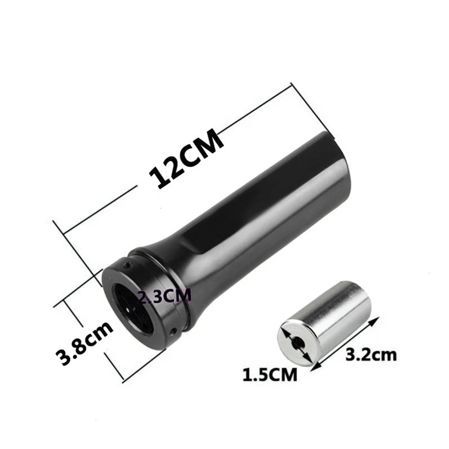 2.5CM Universal Auto Car Aluminum Hand Brake Sleeve Handbrake Handle Hand Protector Cover